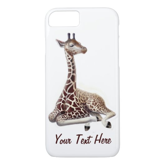 Junge Giraffe an Erholung iPhone 7 Fall Case-Mate iPhone Hülle (Rückseite)