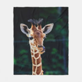 Junge Giraffe Fleecedecke (Vorderseite)