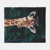 Junge Giraffe Fleecedecke (Vorderseite (Horizontal))