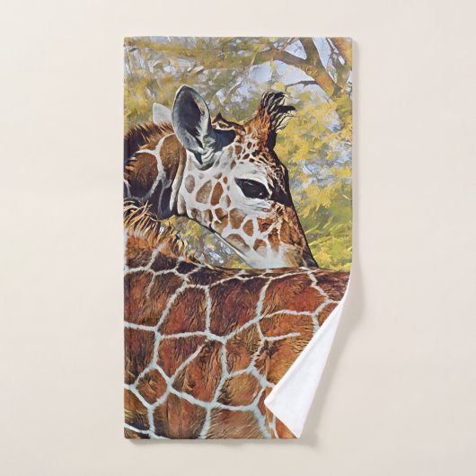 Junge Giraffe Handtuch (Handtuch)