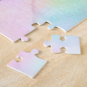 Junge Giraffe in einem blauen Pullover mit Blume Puzzle (Seite)