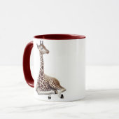 Junge Giraffen-Wecker-Tasse Tasse (Vorderseite Links)