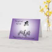 Junge Girl-Läufer mit blühendem Haar Karte (Gelbe Blume)