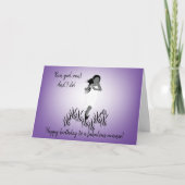 Junge Girl-Läufer mit blühendem Haar Karte (Vorderseite)