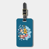 Junge Gitarre spielen für Girl Liebe und Music Gepäckanhänger (Vorderseite vertikal)