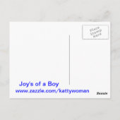 Junge Glückwünsche Postkarte (Rückseite)