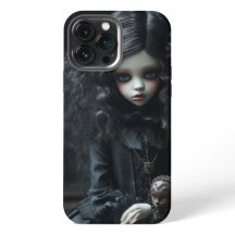 Junge Gothic Girl in Schwarz