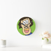 junge Grampe Runde Wanduhr (Zuhause)