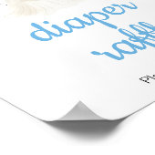 Junge Halloween Little Boo Babydusche Windelwindel Poster (Ecke)