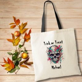 Junge Halloween Trick oder Treat Tasche Abstrakt S