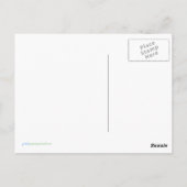 Junge-Hase mit Korbpost Postkarte (Rückseite)