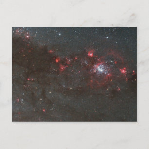 Junge, heiße Sterne im Spiralarm des Whirlpools Postkarte