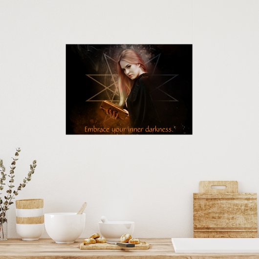 Junge Hexe Poster (Küche)