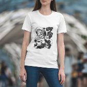 Junge Hexe und Kaninchen T-Shirt