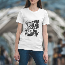 Junge Hexe und Kaninchen T-Shirt