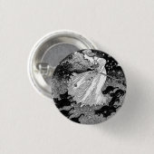 Junge Hexe und schwarze Katzen Button (Vorne & Hinten)
