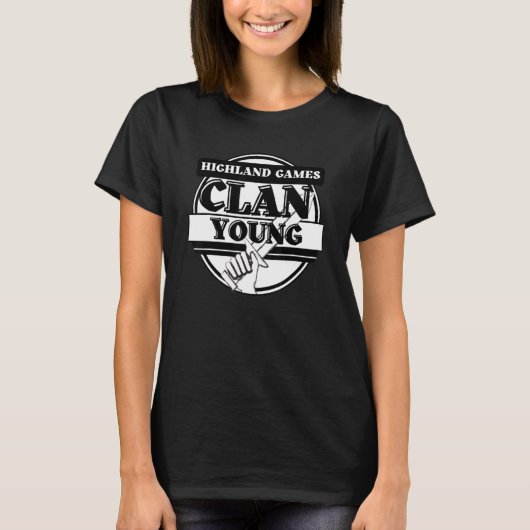 Junge Highland Games schottischer Clan T-Shirt (Vorderseite)