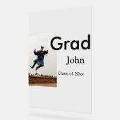 Junge hinzufügen Name Datum Jahr Text QR Abschluss Acrylschild (Winkel)