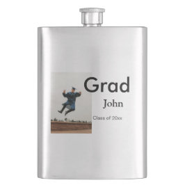 Junge hinzufügen Name Datum Jahr Text QR Abschluss Flachmann