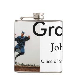 Junge hinzufügen Name Datum Jahr Text QR Abschluss Flachmann