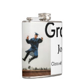 Junge hinzufügen Name Datum Jahr Text QR Abschluss Flachmann (Rechts)