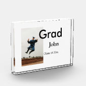 Junge hinzufügen Name Datum Jahr Text QR Abschluss Fotoblock (Links)