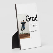 Junge hinzufügen Name Datum Jahr Text QR Abschluss Fotoplatte (Seite)