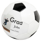 Junge hinzufügen Name Datum Jahr Text QR Abschluss Fußball (Dreiviertel)