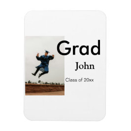 Junge hinzufügen Name Datum Jahr Text QR Abschluss Magnet