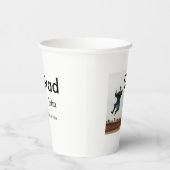 Junge hinzufügen Name Datum Jahr Text QR Abschluss Pappbecher (Rechts)