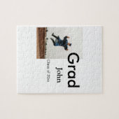 Junge hinzufügen Name Datum Jahr Text QR Abschluss Puzzle (Horizontal)