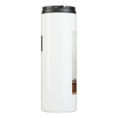 Junge hinzufügen Name Datum Jahr Text QR Abschluss Thermosbecher (Rückseite)