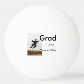 Junge hinzufügen Name Datum Jahr Text QR Abschluss Tischtennisball (Rückseite)