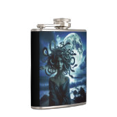 Junge Hübsche Medusa am Mond und Ozean Flachmann (Rechts)