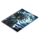 Junge Hübsche Medusa am Mond und Ozean Notizblock (Linke Seite)