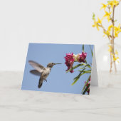 Junge Hummer-Gruß-Karte Karte (Gelbe Blume)