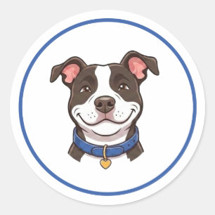Junge Hund Pitbull Aufkleber