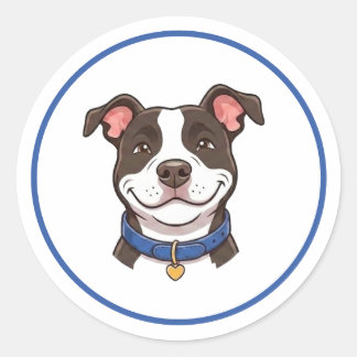 Junge Hund Pitbull Aufkleber