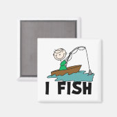 Junge I Fish Magnet (Vorderseite/Rückseite)