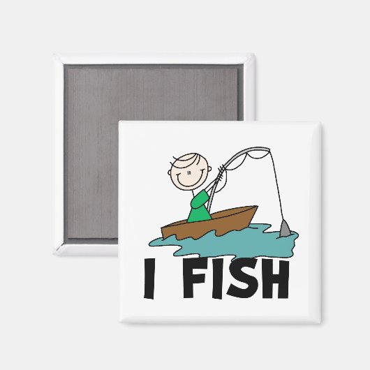 Junge I Fish Magnet (Vorderseite/Rückseite)