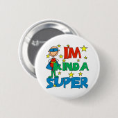 Junge, ich bin ziemlich super button (Vorne & Hinten)