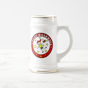 Junge, ich spiele Baseball-T-Shirts und Geschenke Bierglas