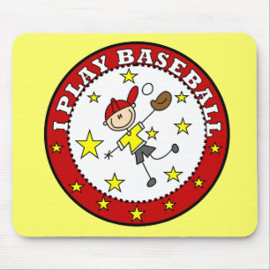 Junge, ich spiele Baseball-T-Shirts und Geschenke Mousepad