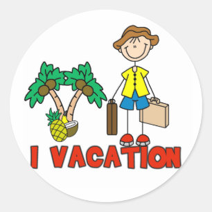 Junge ich Urlaub Aufkleber