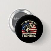 Junge, ich würde lieber Fischen gehen-Shirt Männer Button (Vorne & Hinten)