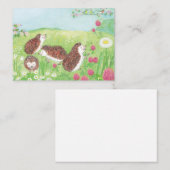 Junge Igel auf der Wiese Mitteilungskarte (Vorne/Hinten)