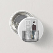 junge im Balkon Button (Vorne & Hinten)