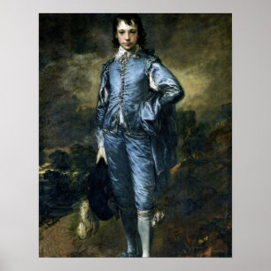 Junge im Blau durch Thomas Gainsborough Poster
