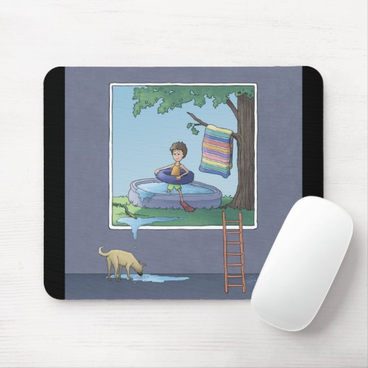 Junge im Kinderbecken-Mauspad Mousepad (Mit Mouse)