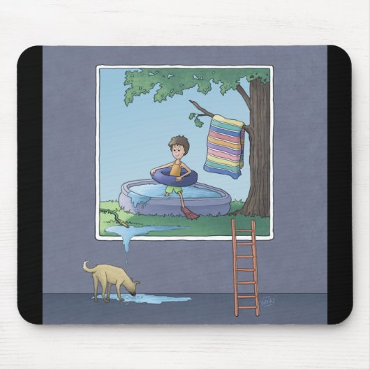 Junge im Kinderbecken-Mauspad Mousepad (Vorne)